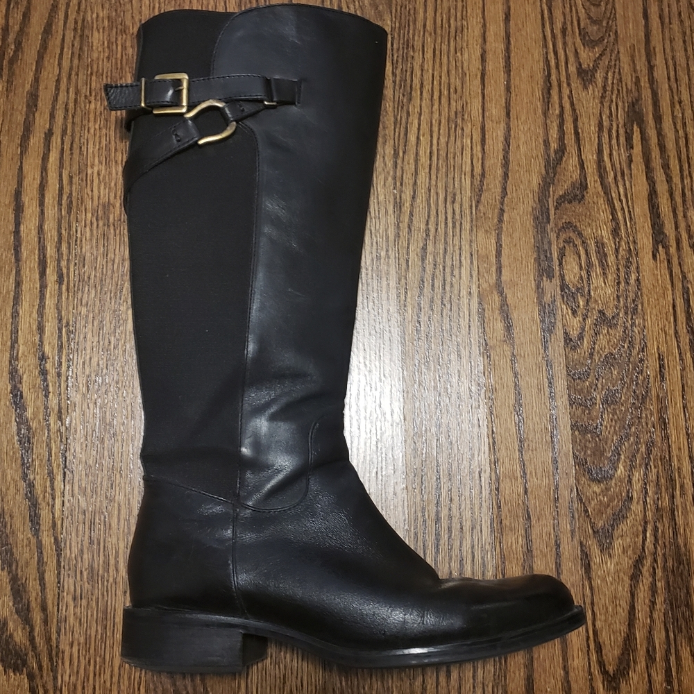 Black Leather Riding boots